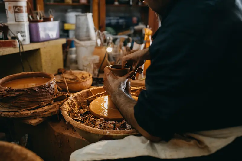 Pottery workshop, Crato, Portugal.
