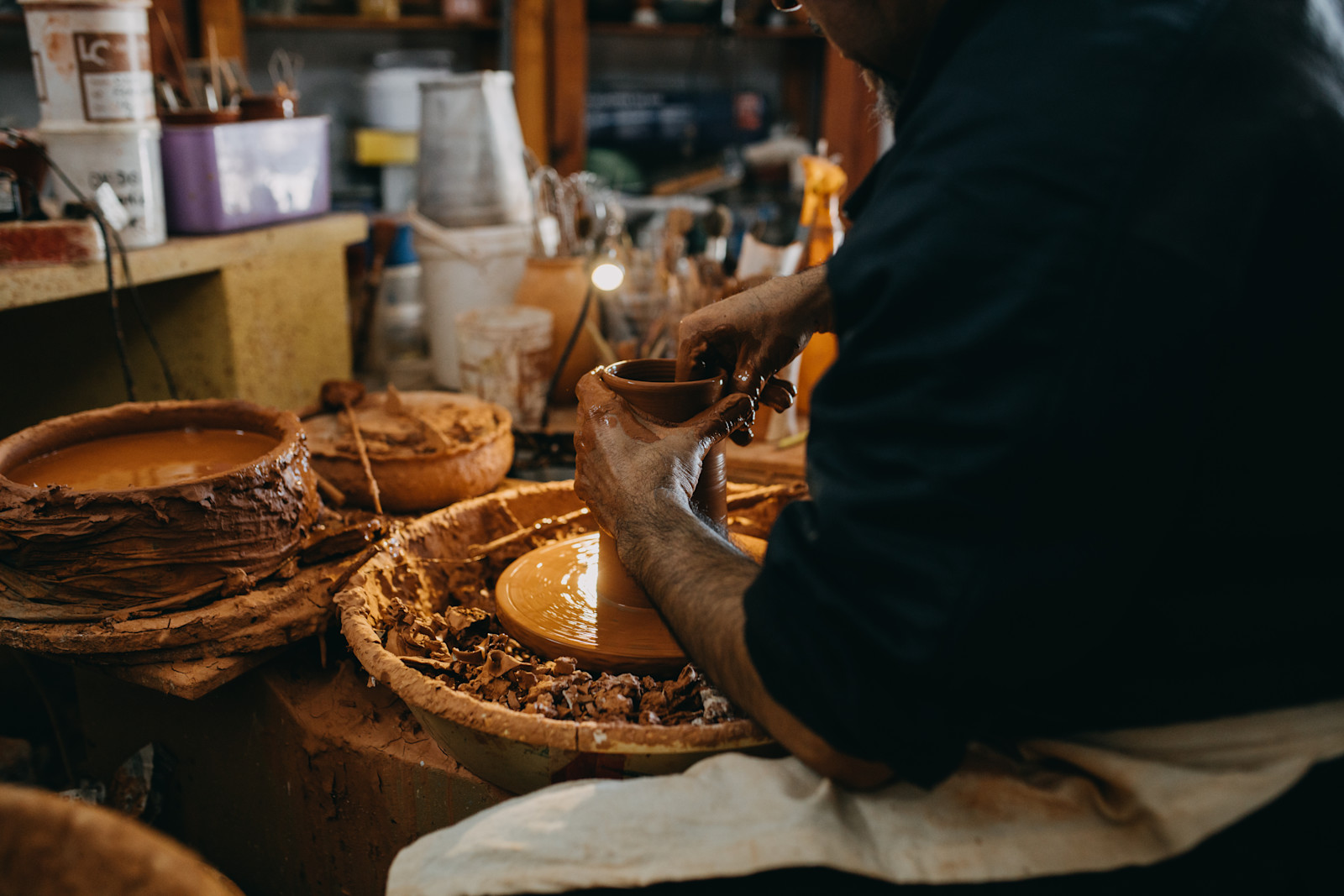 Pottery workshop, Crato, Portugal.
