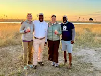 Enjoy the sunset in Hwange National Park.