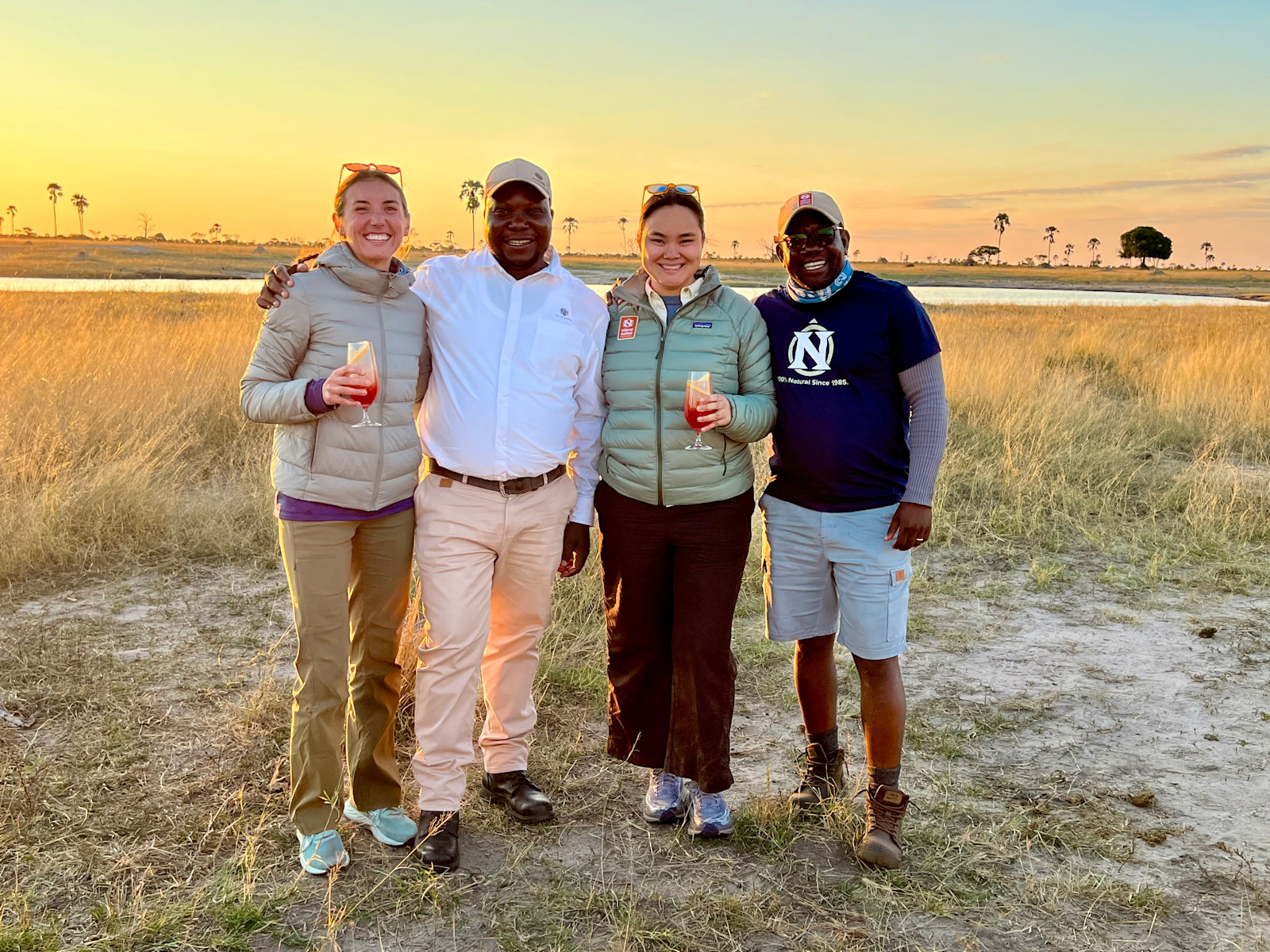 Enjoy the sunset in Hwange National Park.