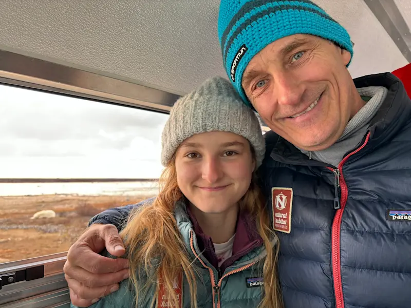 Got to take a selfie with a polar bear, Churchill, Canada.