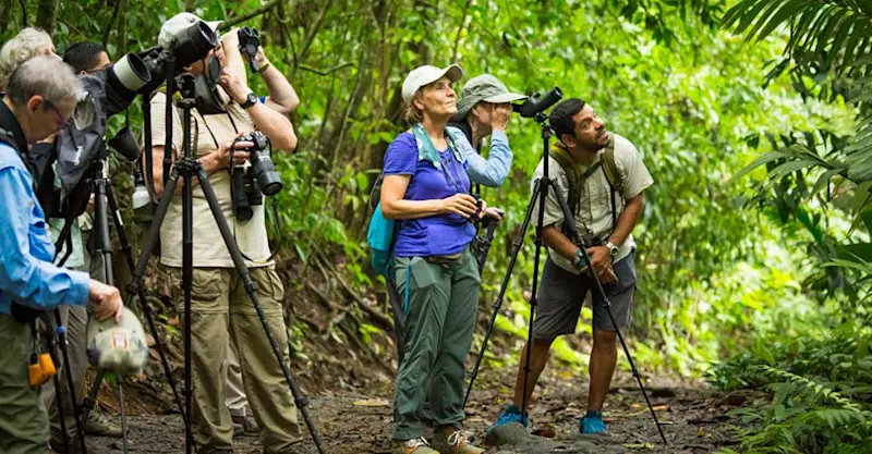 Nat Hab guests and Expedition Leader, Monteverde Cloud Forest Reserve, Costa Rica.