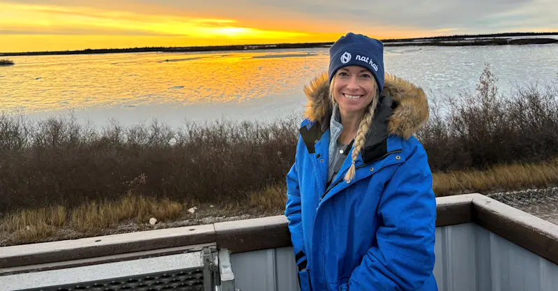 Sunrise on the tundra, Churchill, Canada.