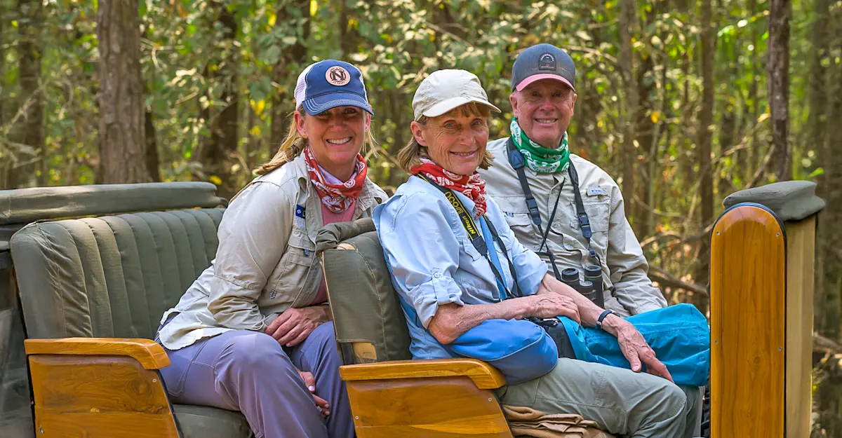 Nat Hab guests, Bandhavgarh National Park, India.