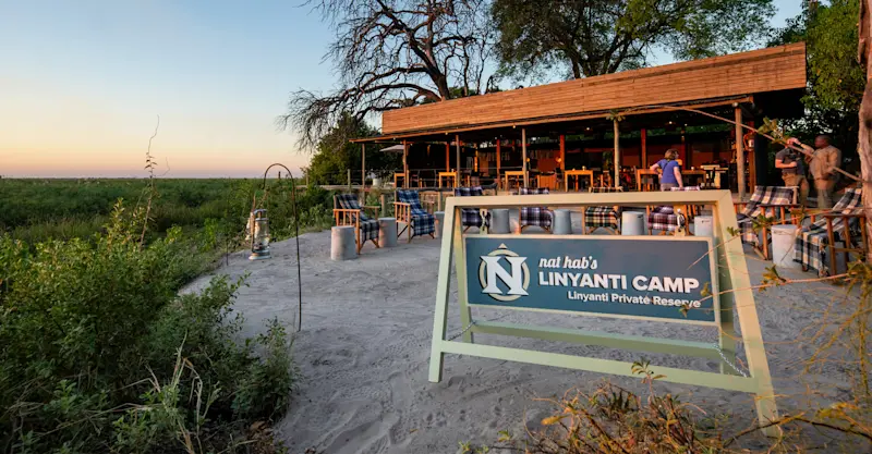 Fire pit and lounge tent