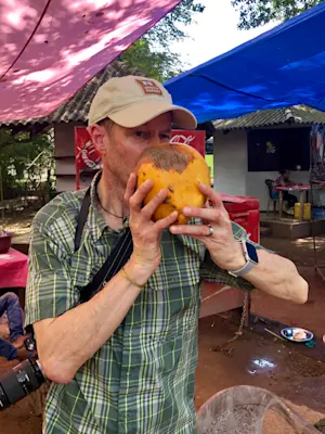 "Sorry, we’re out of straws for your coconut drink," Sri Lanka.