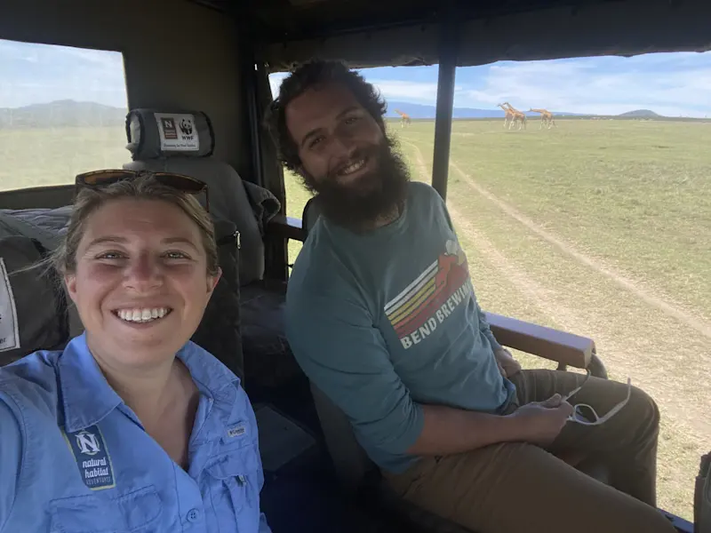 First safari outing at Ol Pejeta Conservancy in Kenya.