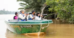 Nat Hab guests, Kinabatangan Wildlife Sanctuary, Borneo.