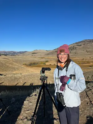 Taking a peak at the landscapes beauty in Wyoming. 
