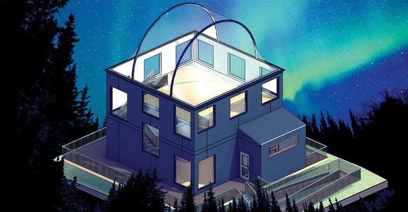 New for 2026 Nat Hab's Aurora Tower – graphic rendering.