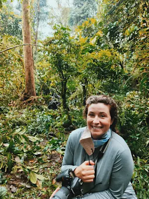 Gorilla trekking in the Bwindi Impenetrable Forest in Uganda.