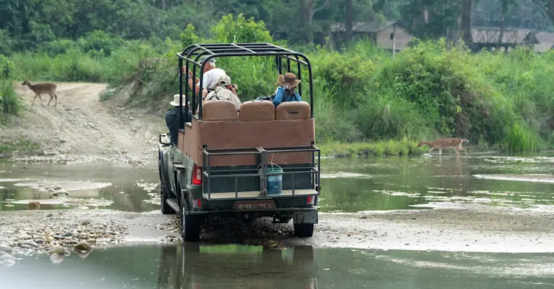 Nat Hab guests, Chitwan National Park, Nepal.