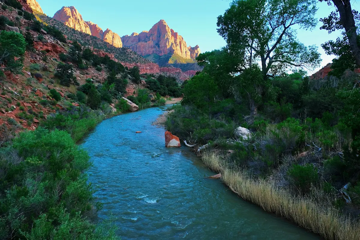 Virgin river, Zion National Park, Utah.