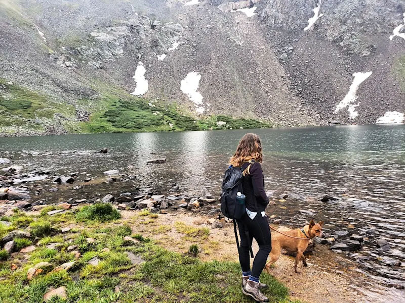 Hitting the trail with Ruby in Colorado.