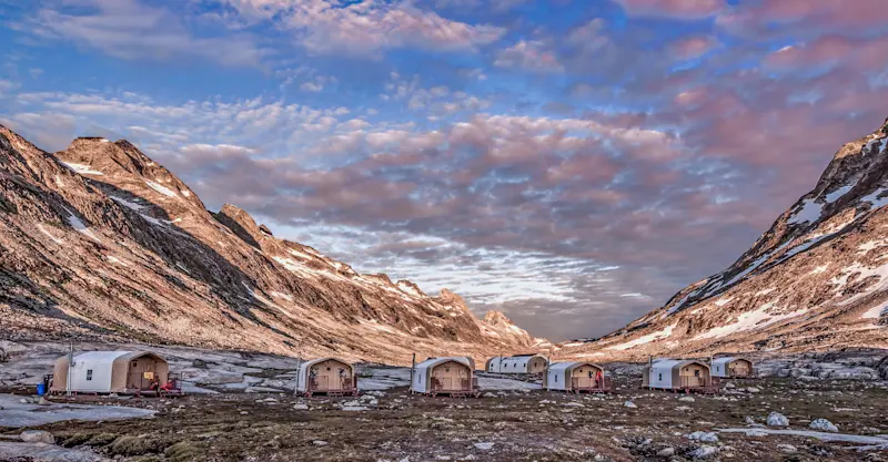 Nat Hab's Private Base Camp Greenland, East Greenland.