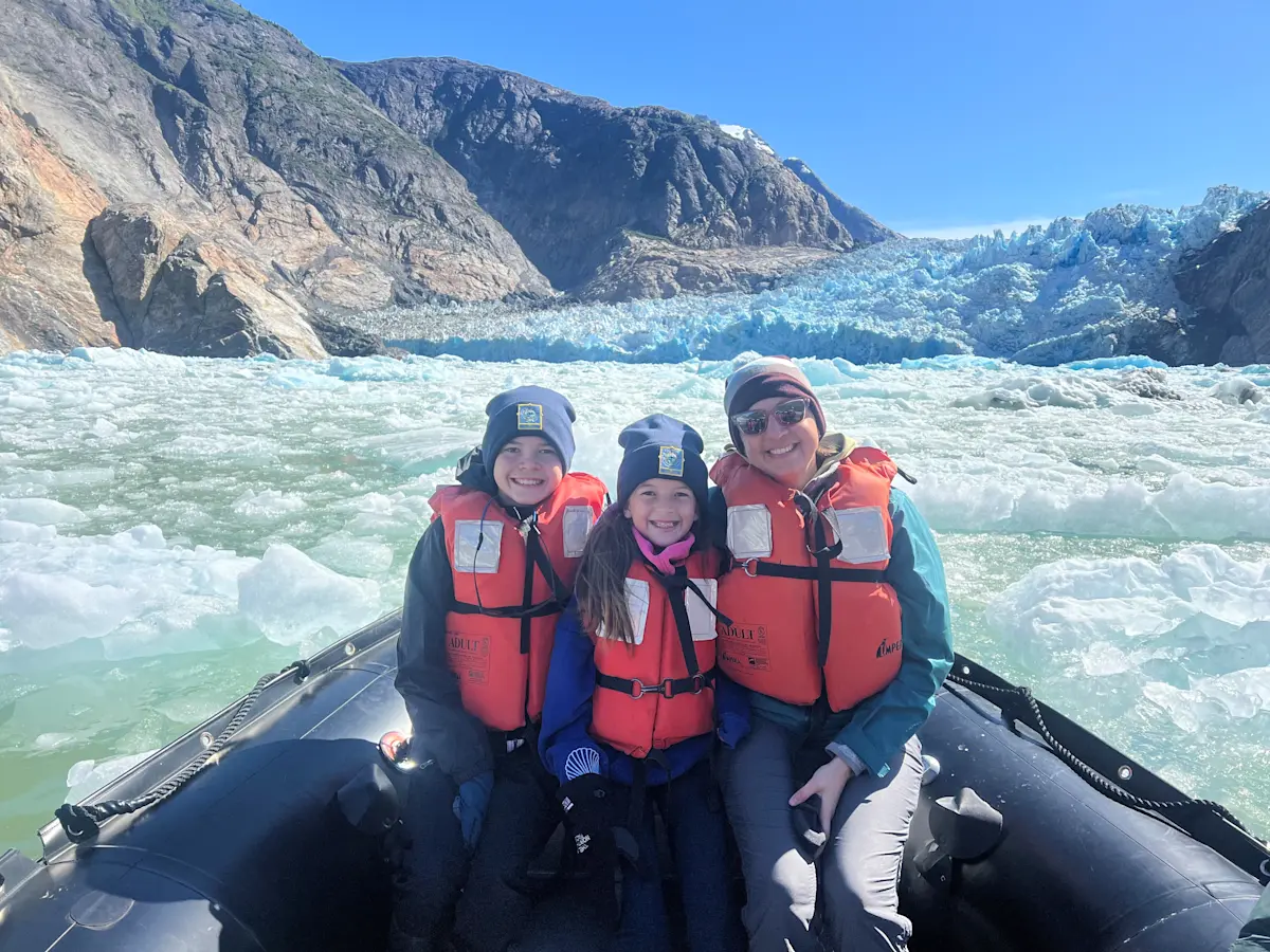 Getting upclose with Sawyer glacier in southwestern Alaska. 