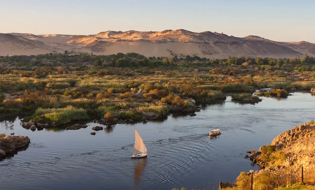 Private felucca sail, Nile River, Egypt.