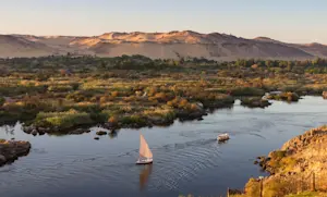 Private felucca sail, Nile River, Egypt.