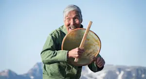 Greenlandic Drum Dancer, Greenland.