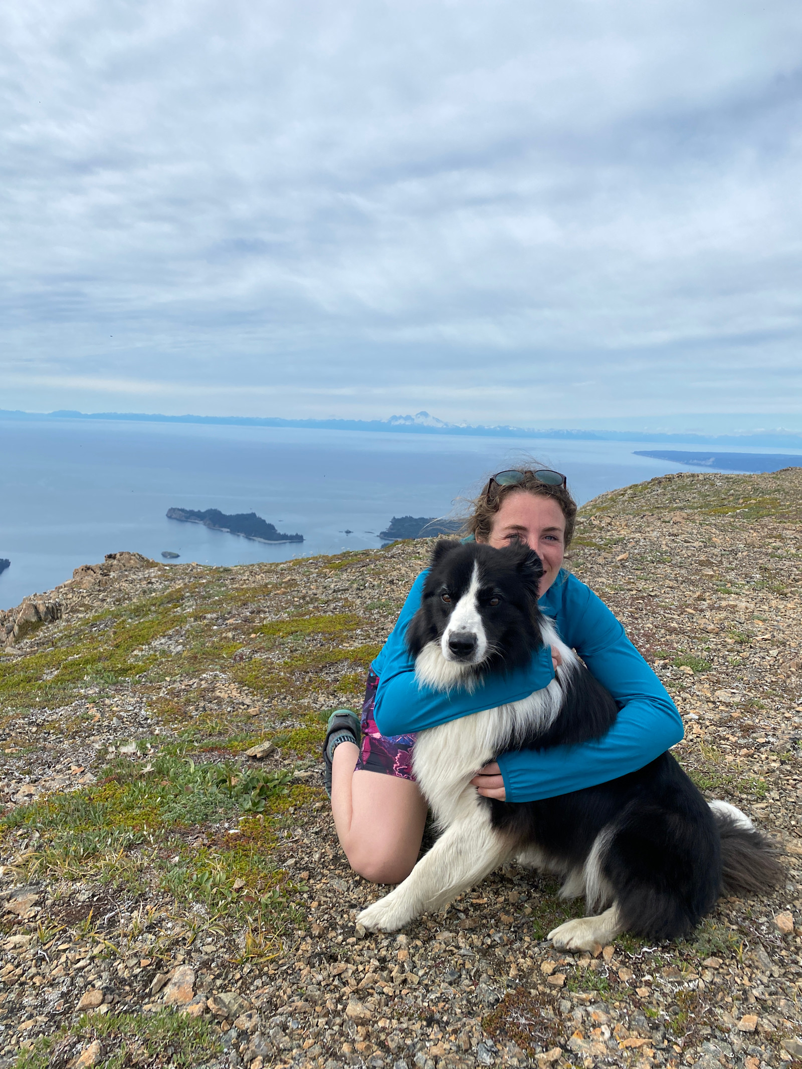 Trail buddies for life in Kachemak Bay State Park, Alaska. 