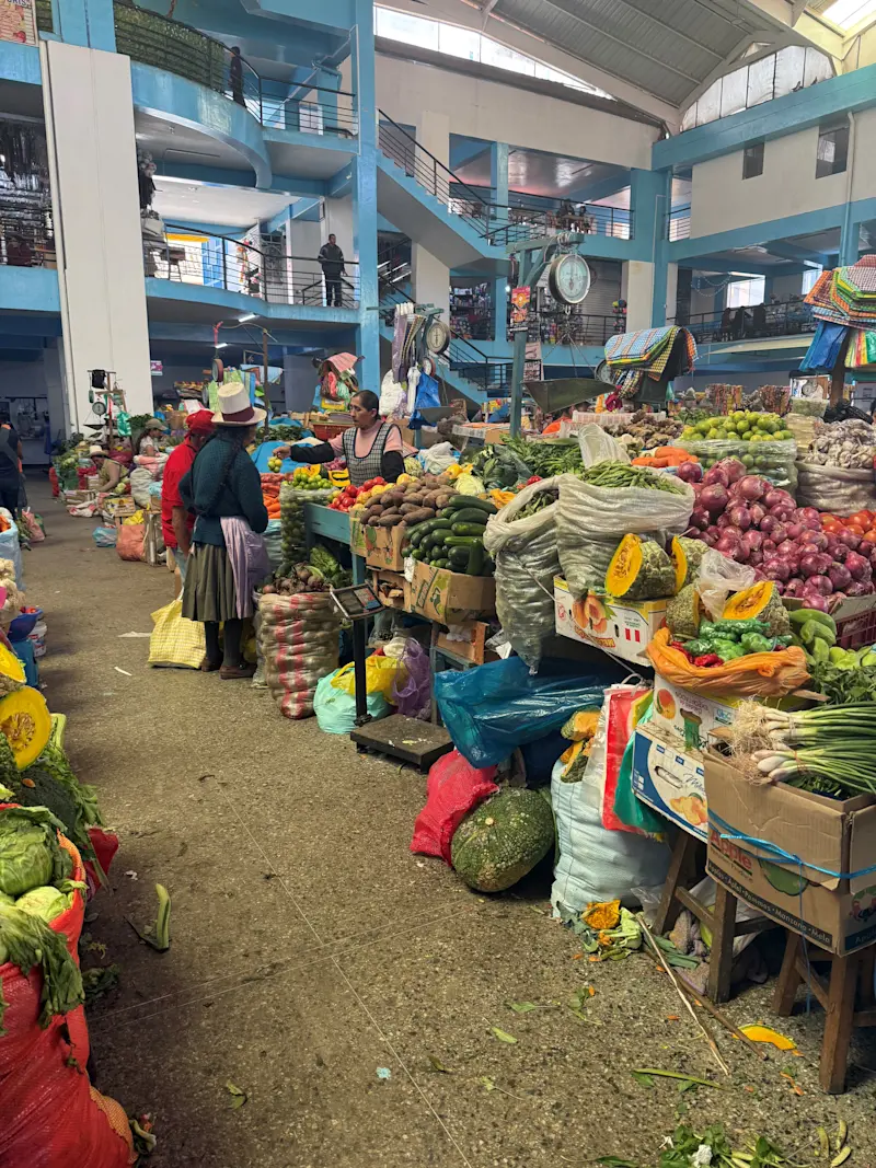 The markets were incredible in Peru. 