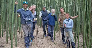 Nat Hab guests, Volcanoes National Park, Rwanda.