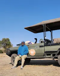 Hot coco break in Botswana.