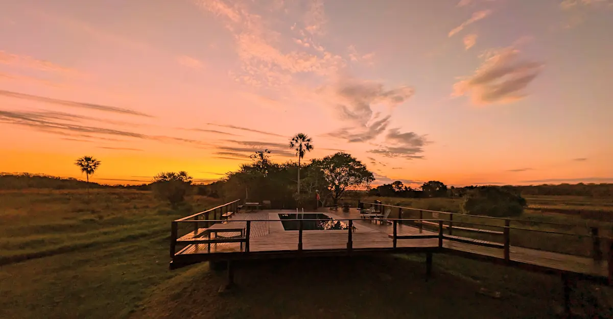 Sunset, Pantanal, Brazil.