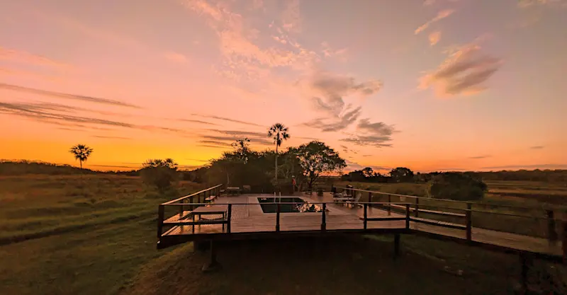 Sunset, Pantanal, Brazil.