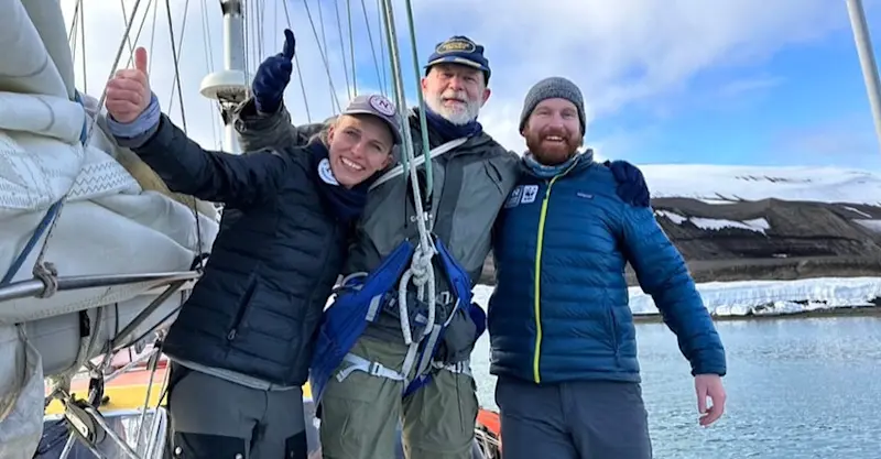 Nat Hab staff and Expedition Leader, Antarctica.