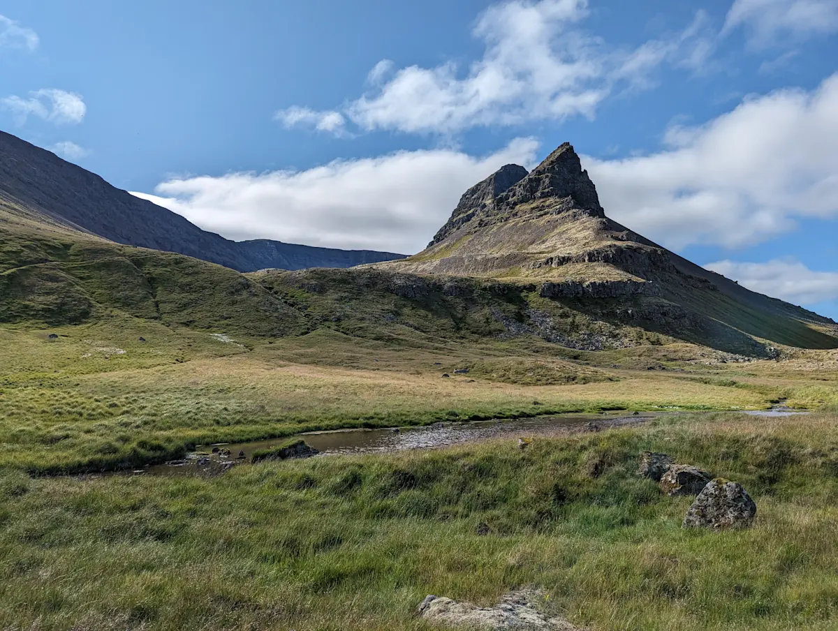 Enjoying the scenery in the Westfjords of Iceland.