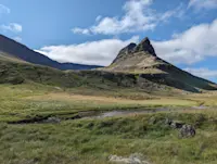 Enjoying the scenery in the Westfjords of Iceland.
