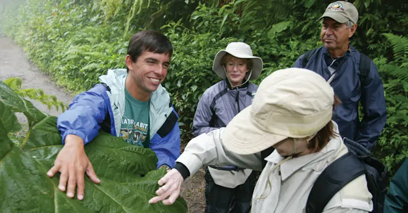 Nat Hab Expedition Leader and guests, Poas Volcano National Park, Costa Rica.