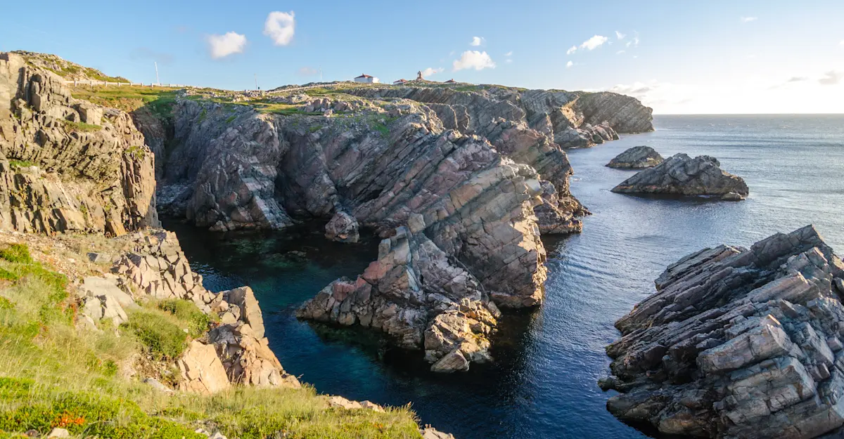 Cape Bonavista sea cliffs, Newfoundland, Canada.