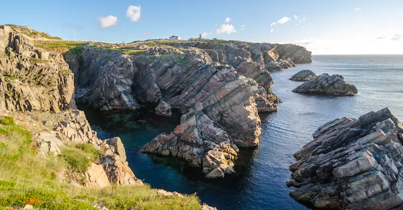 Cape Bonavista sea cliffs, Newfoundland, Canada.