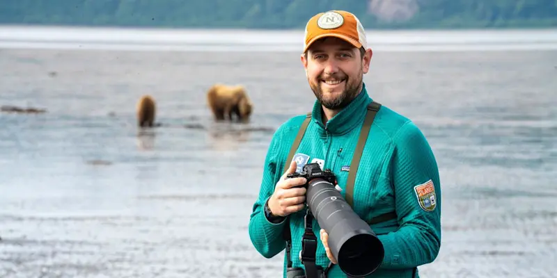 Nat Hab Expedition Leader at Nat Hab's Alaska Bear Camp, Lake Clark National Park & Preserve, Alaska.
