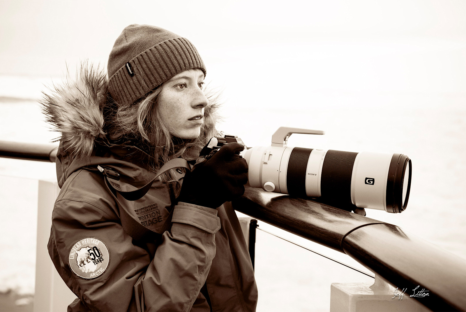 Captured in my element in Arctic Svalbard.