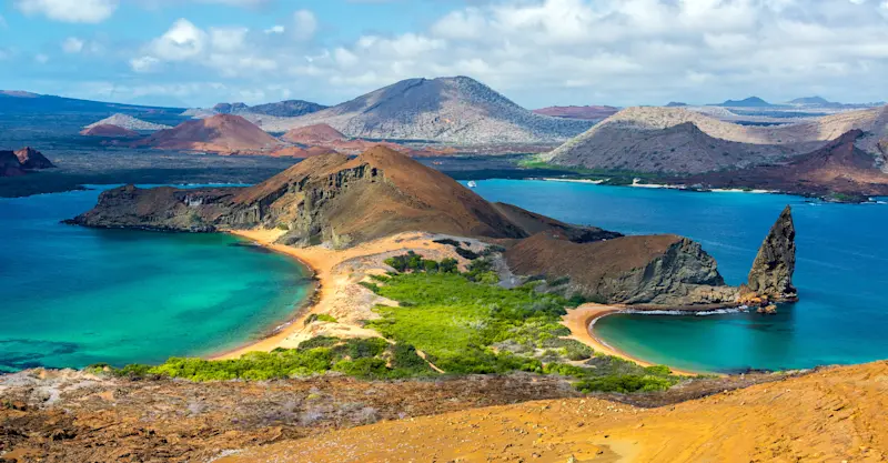 View of Bartolome Island, Galapagos, Ecuador.