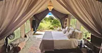 Guest tent at Nat Hab's Rhino Camp—Ol Pejeta Conservancy