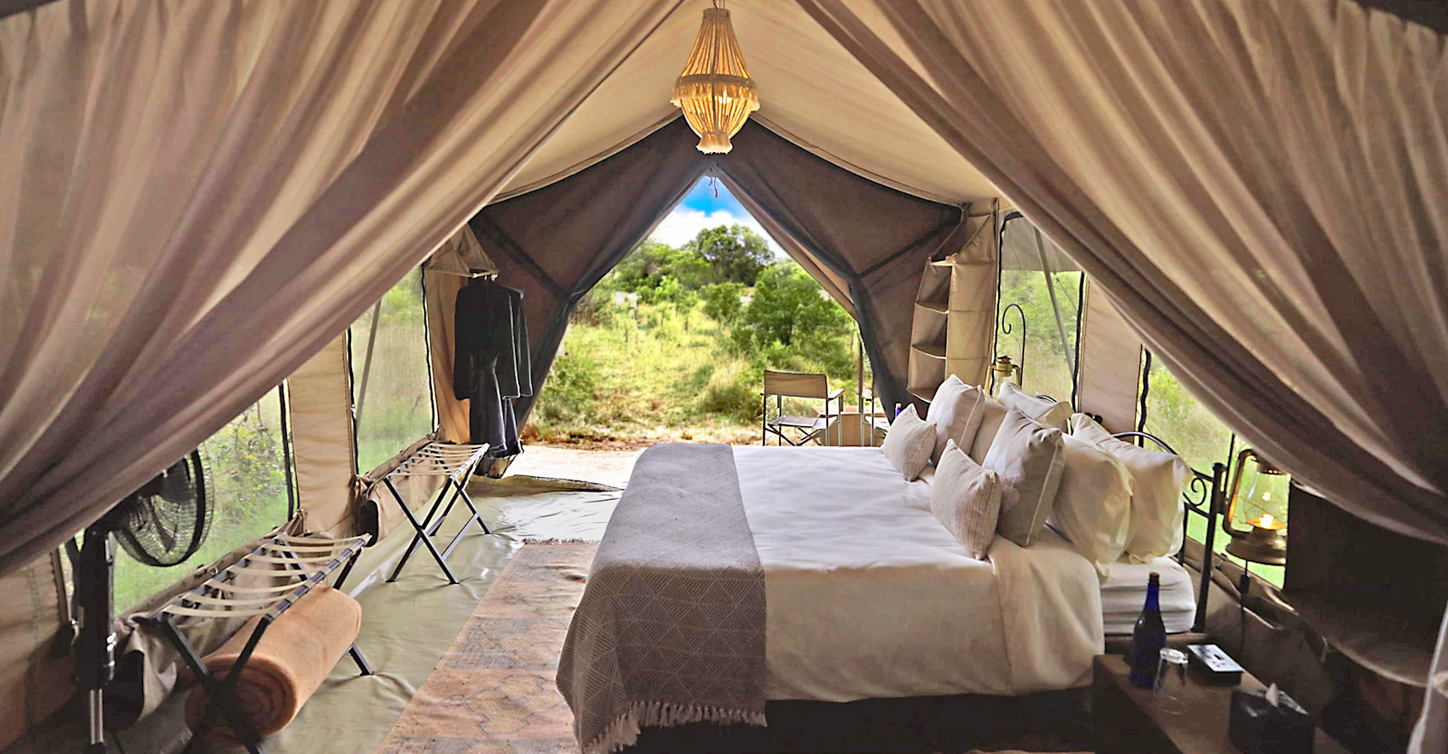 Guest tent at Nat Hab's Rhino Camp—Ol Pejeta Conservancy
