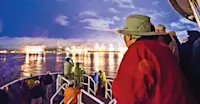 Guests aboard the National Geographic Quest view the Panama Canal, Panama.