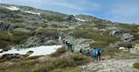 Guests hiking at Serra da Estrela Natural Park, Portugal.