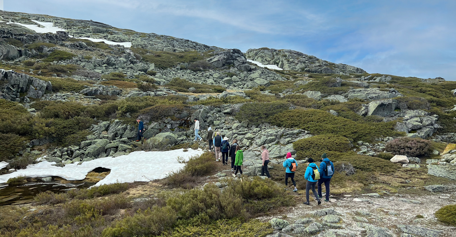 Guests hiking at Serra da Estrela Natural Park, Portugal.