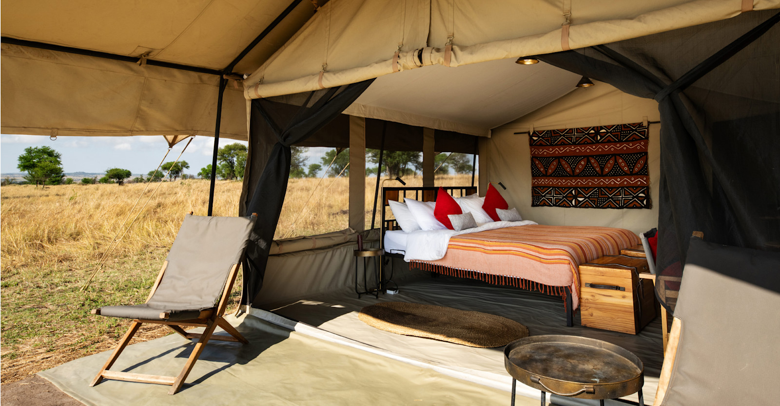 Guest tent at Nat Hab's Migration Camp—Serengeti