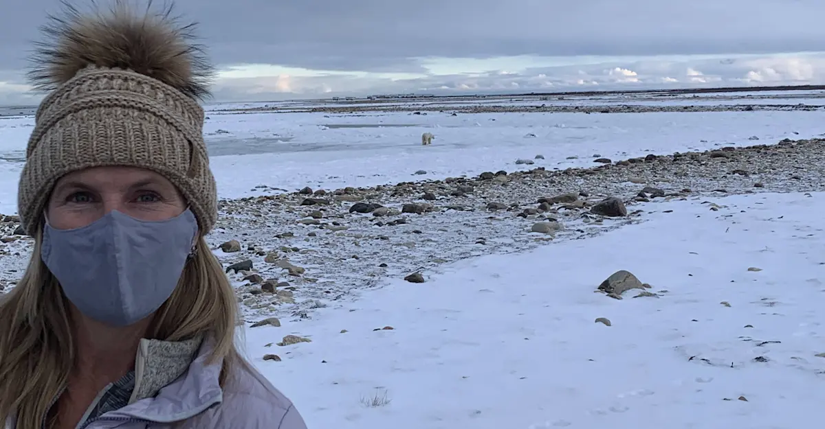 Bear viewing on the Polar Rover, Churchill, Canada, 2021.