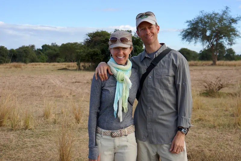 Nature walk with my wife in South Luangwa National Park, Zambia.