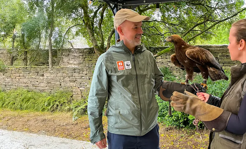 Nat Hab Expedition Leader at the private falconry experience, Tetbury, Cotswolds.