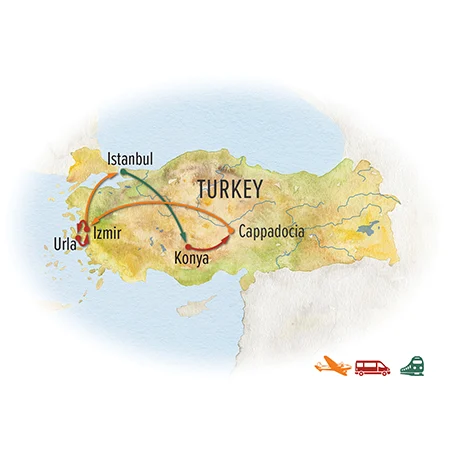 Trip map for Turkey Revealed