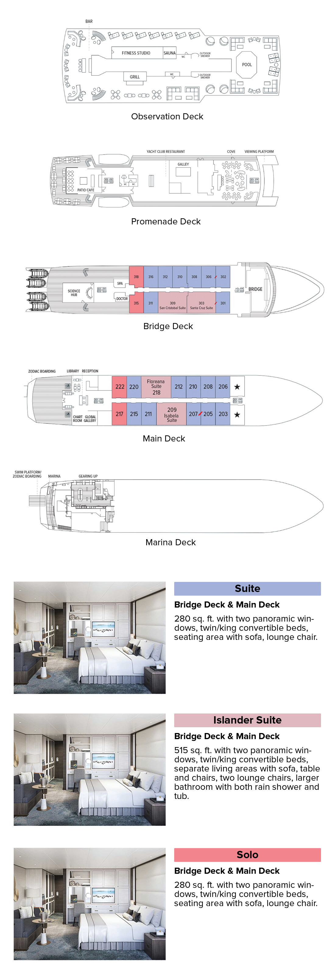 Lightbox-Graphics|Adv Cruise Pricing Deck Plans|Islander II|IslanderII_Deckplan