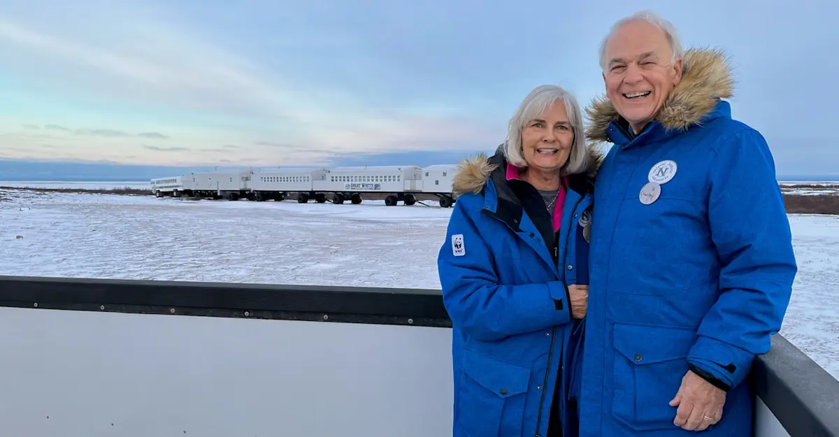 Nat Hab guests on viewing platform